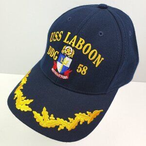 USS Laboon DDG 58 Hat Navy Destroyer Military Gold Leaf Corps USA Cap